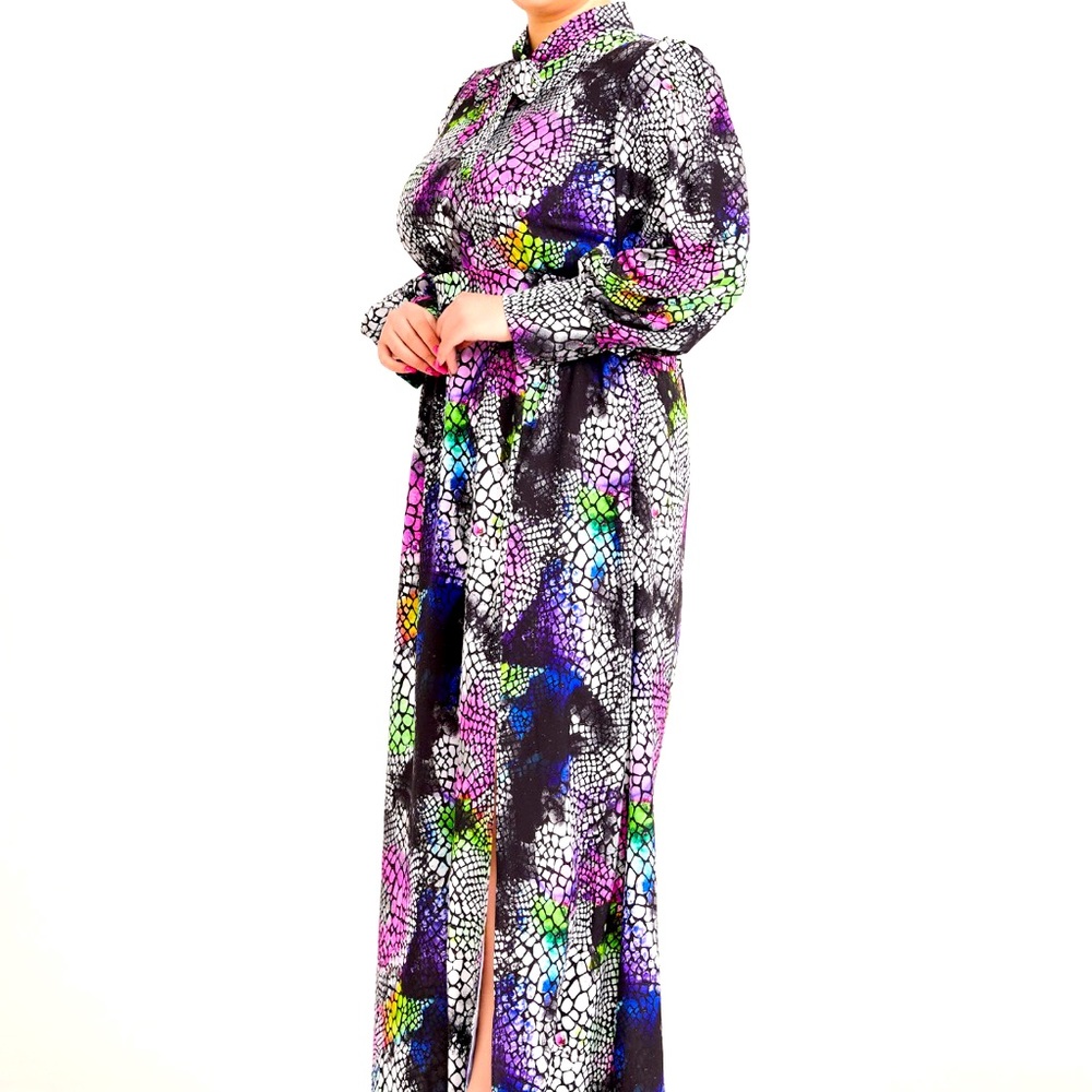 Multi color Long dress. Made in Turkey 🇹🇷.
